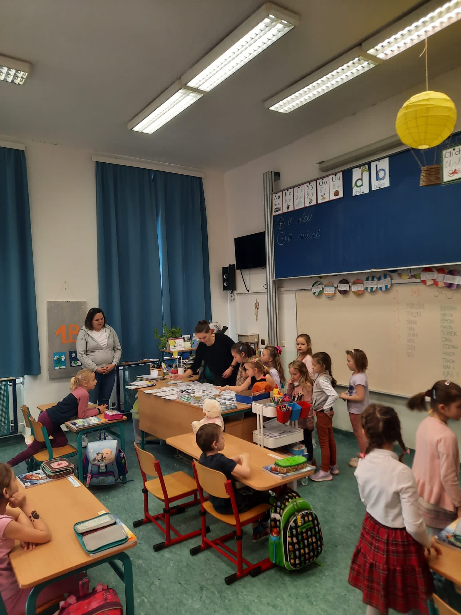 Návštěva předškoláků v ZŠ Komenského Nymburk
